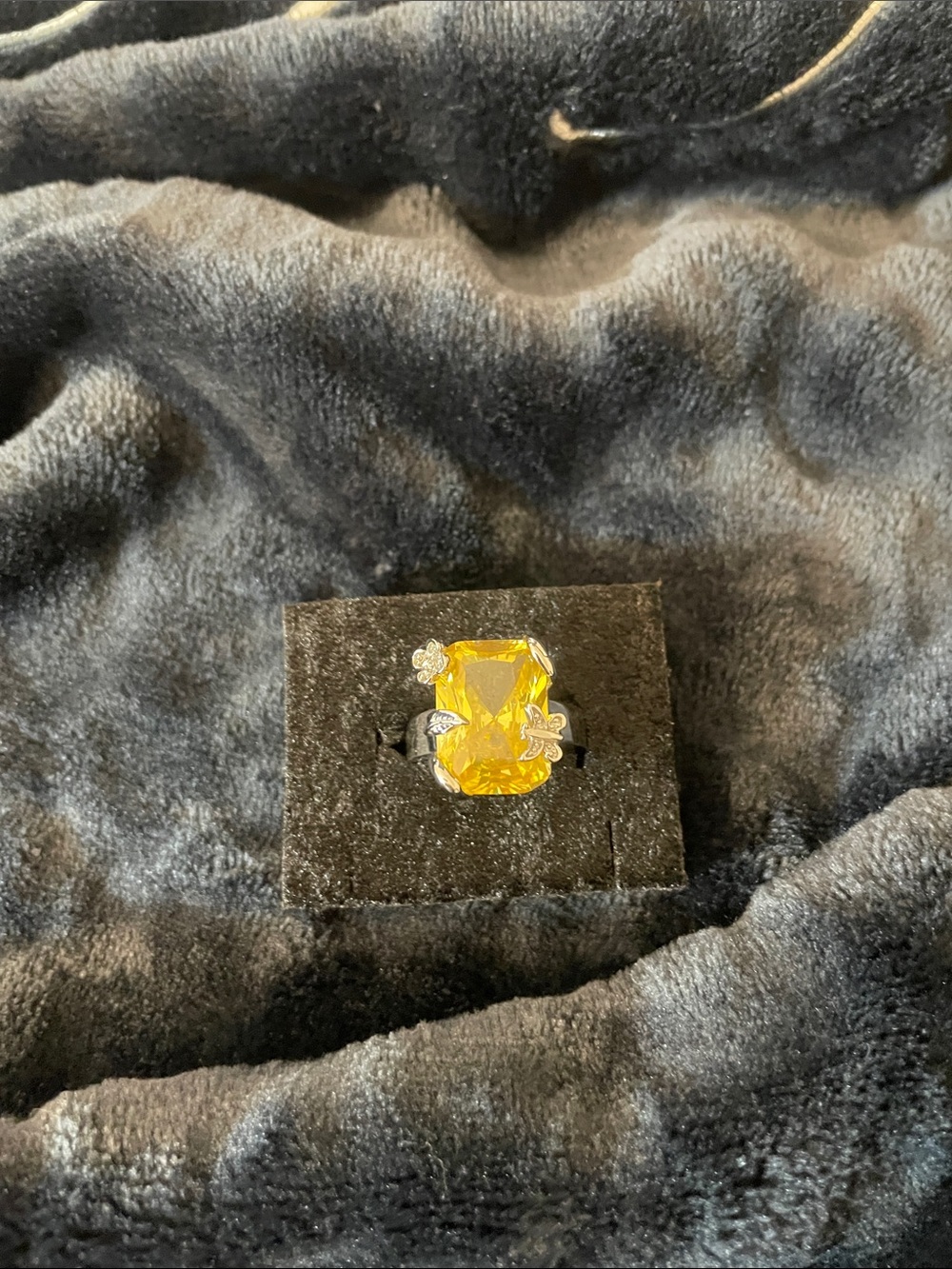 Yellow Gemstone Cocktail Ring
